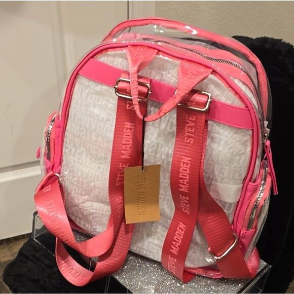 Steve‎ Madden BIrma Transparent Backpack w/Logo Bag main image 8